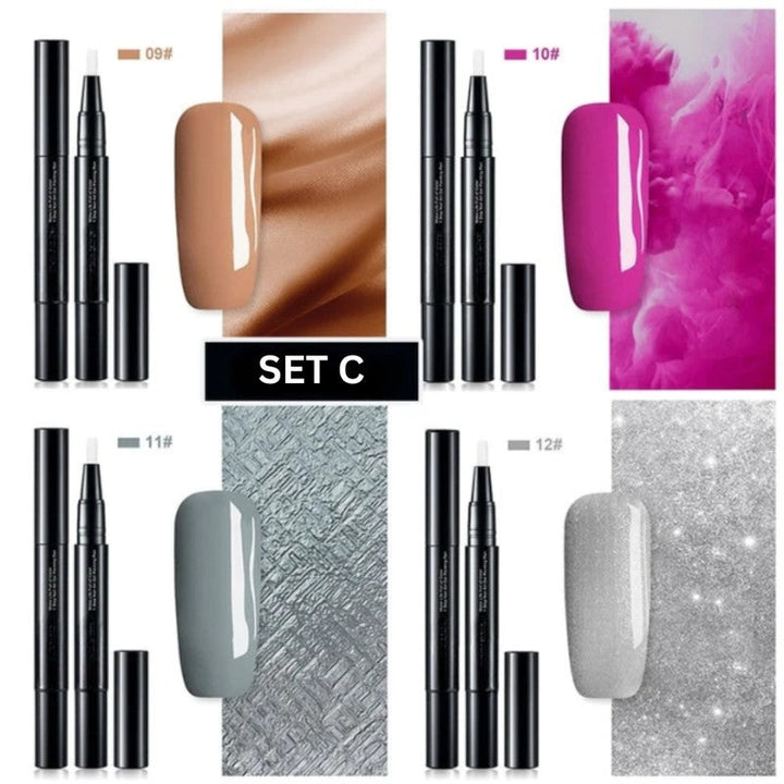 Esmaltes en barra para decoración de uñas. Precisión experta para crear diseños únicos.
