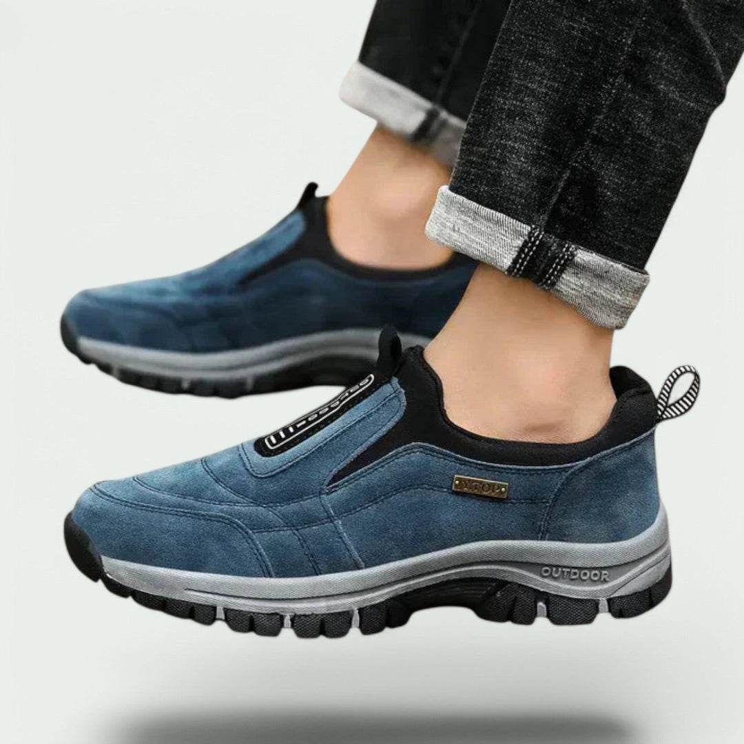 Zapatos deportivos de hombre para senderismo, ortopédicos y cómodos, ideales para calzado diario y aventura.
