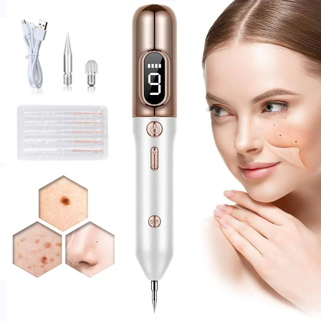 Pluma de plasma para mujeres. Elimina verrugas, lunares y manchas eficazmente. Cuidado facial en casa.