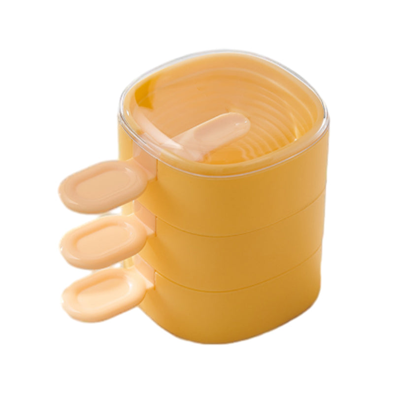 Molde multicapa para helado, crea paletas caseras con diseños divertidos y sabores variados.