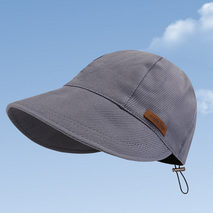Sombrero de protección solar UV beige para mujer, perfecto para jardinería y aire libre.