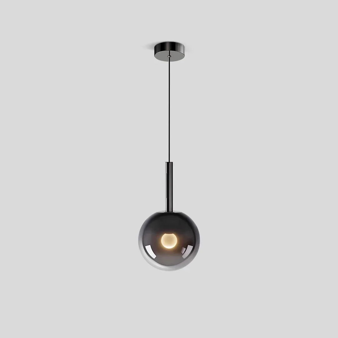 Luz cálida y ajustable: Lámpara colgante de cristal para dormitorio. Moderno diseño que decora tu hogar.