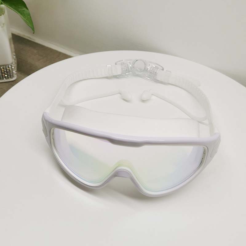 Gafas de natación multicolor, antiempañantes, con amplia visión para piscina.