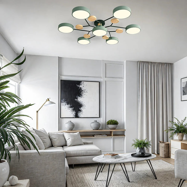 Iluminación LED de techo Halo, perfecta para crear un ambiente sofisticado en el hogar.