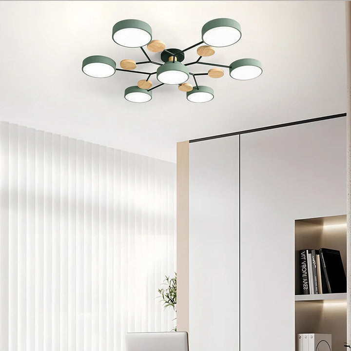 Luminaria LED Halo semi-empotrada, diseño moderno para cualquier habitación.