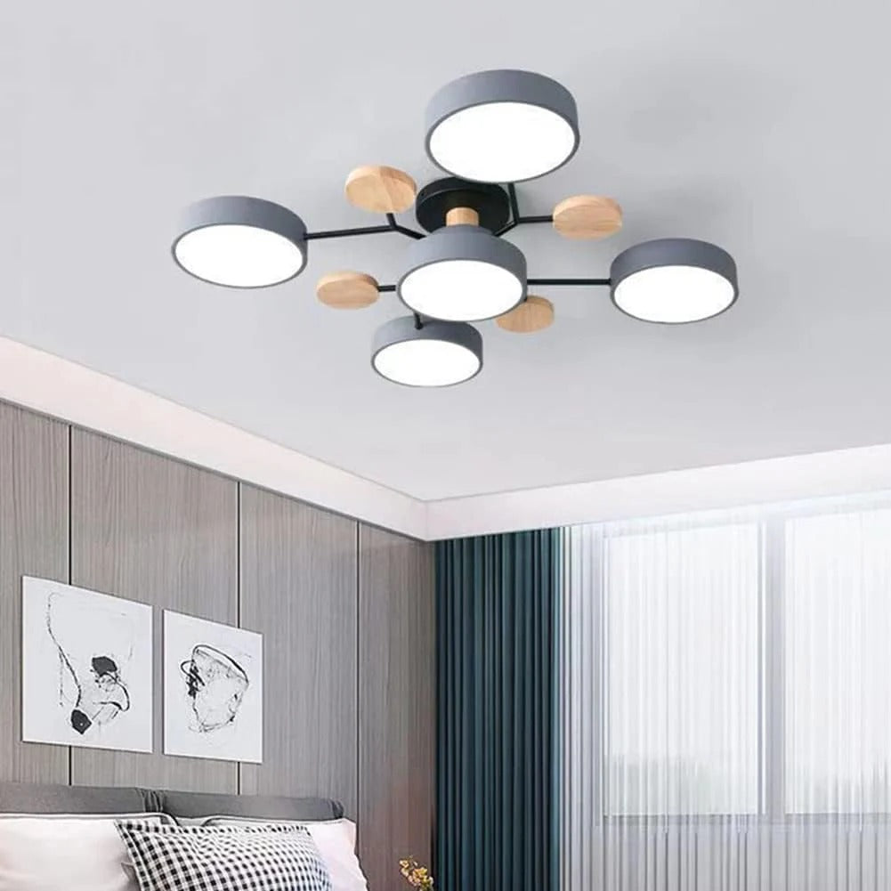 Lámpara LED de techo Halo, iluminación interior brillante y eficiente.