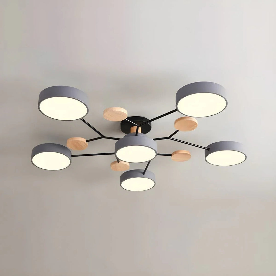 Iluminación LED de techo Halo, decorativa y funcional para el hogar.