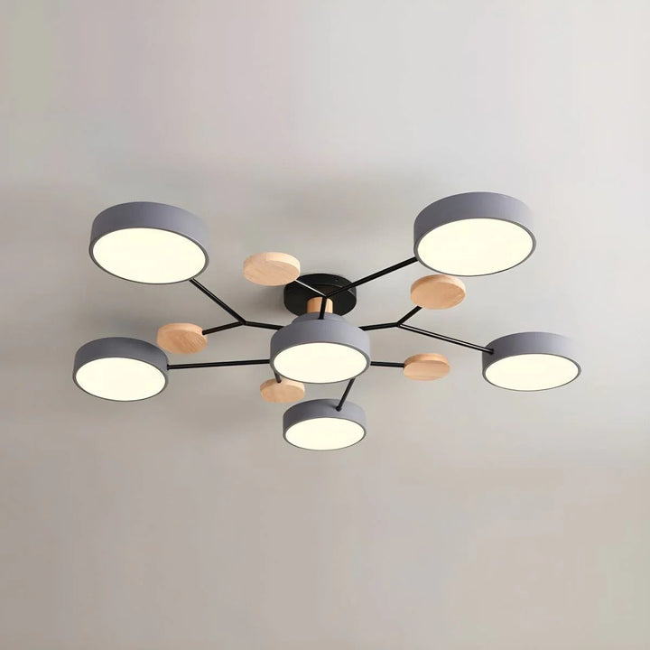 Iluminación LED de techo Halo, decorativa y funcional para el hogar.