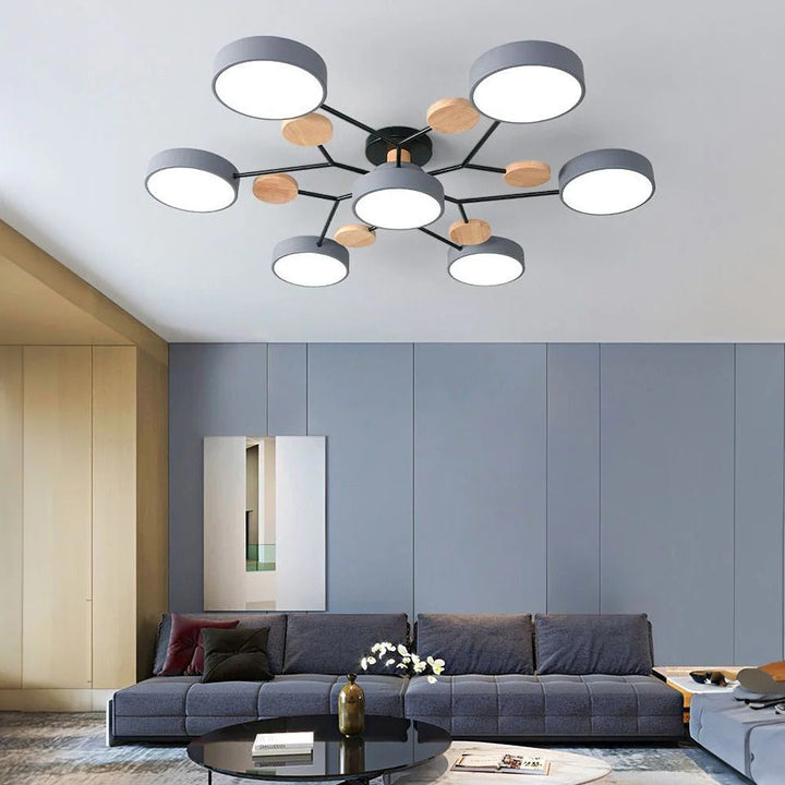 Luminaria LED semi-empotrada Halo, ideal para un ambiente acogedor en dormitorios.