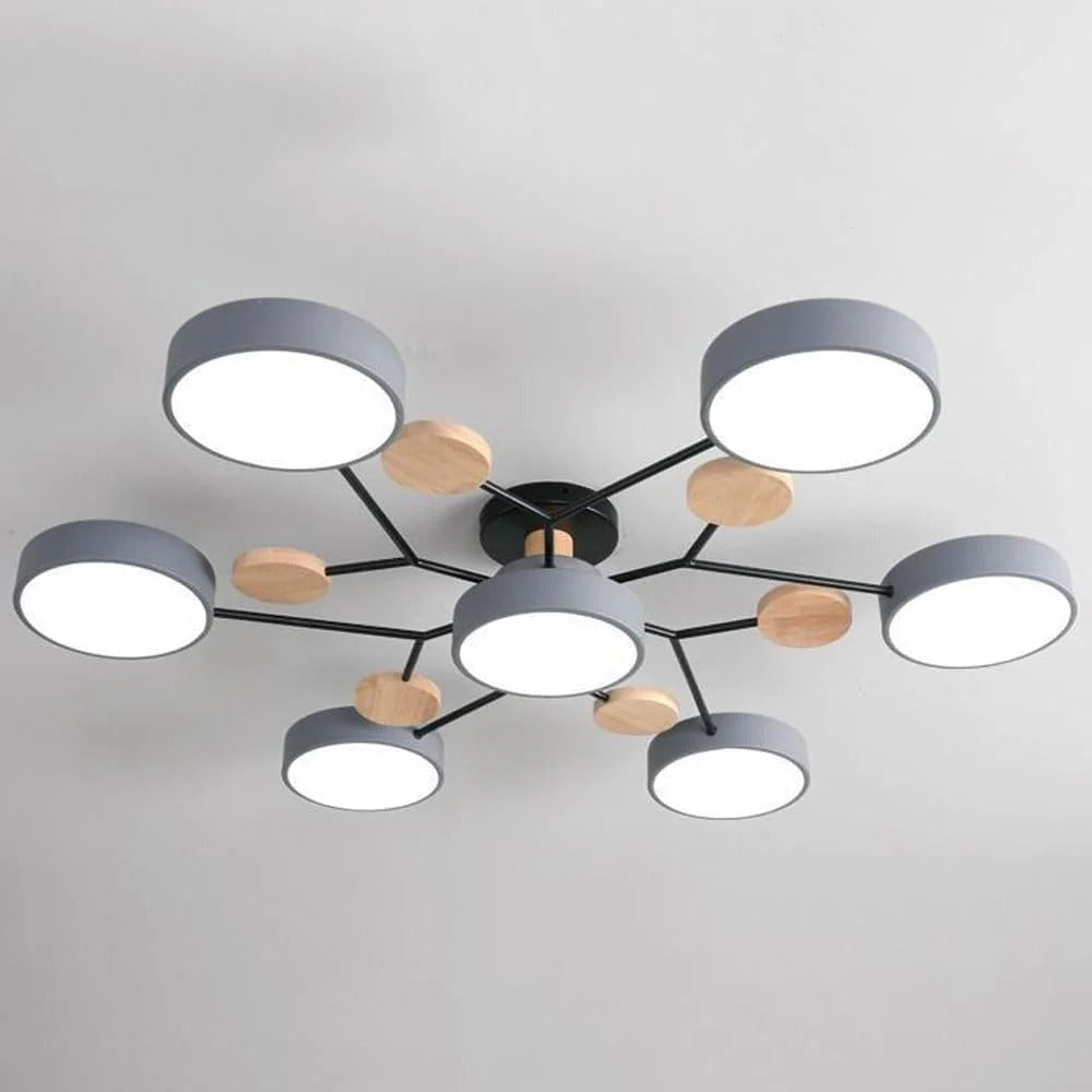 Lámpara LED de techo Halo, diseño innovador que realza la decoración.