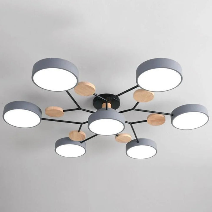 Lámpara LED de techo Halo, diseño innovador que realza la decoración.