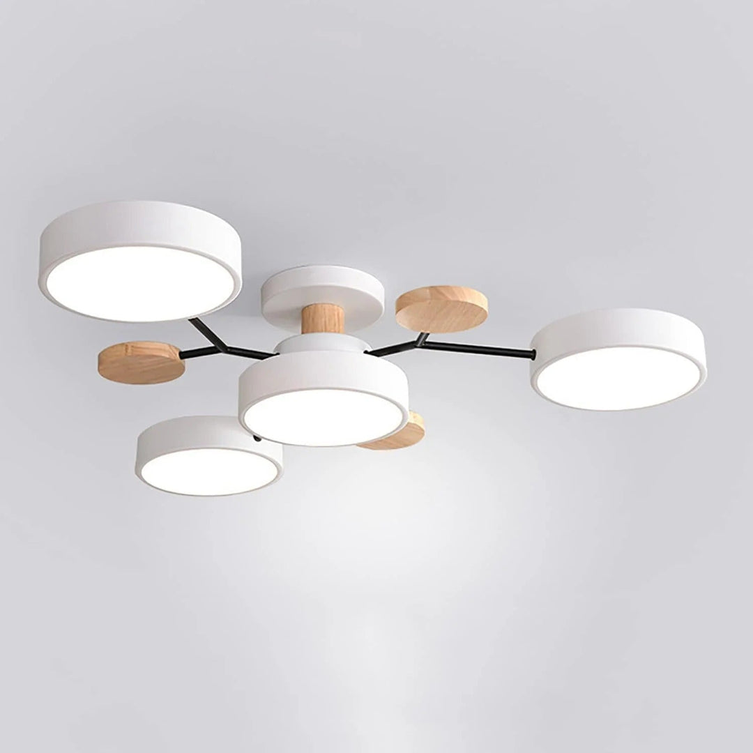 Luminaria LED Halo moderna para pasillos o entradas, muy estética.