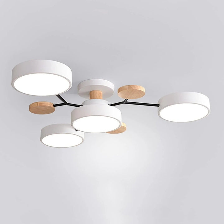 Luminaria LED Halo moderna para pasillos o entradas, muy estética.