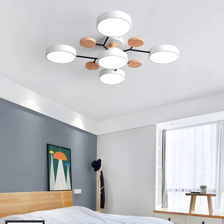 Halo LED de techo, proporciona una iluminación ambiental perfecta para el descanso.