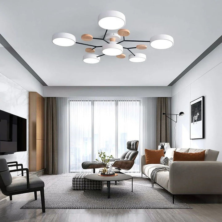 Luz de techo LED Halo, estilo moderno que se integra en cualquier decoración.