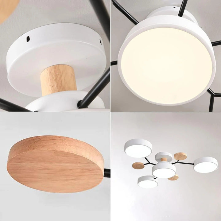 Luminaria LED semi-empotrada Halo, con un diseño limpio y moderno.