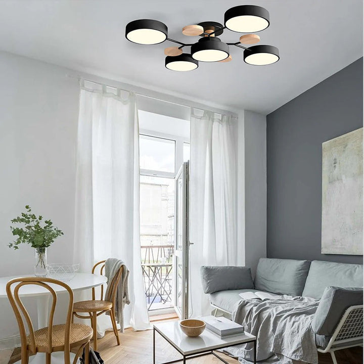 Luminaria LED Halo semi-empotrada, fácil de instalar y muy duradera.