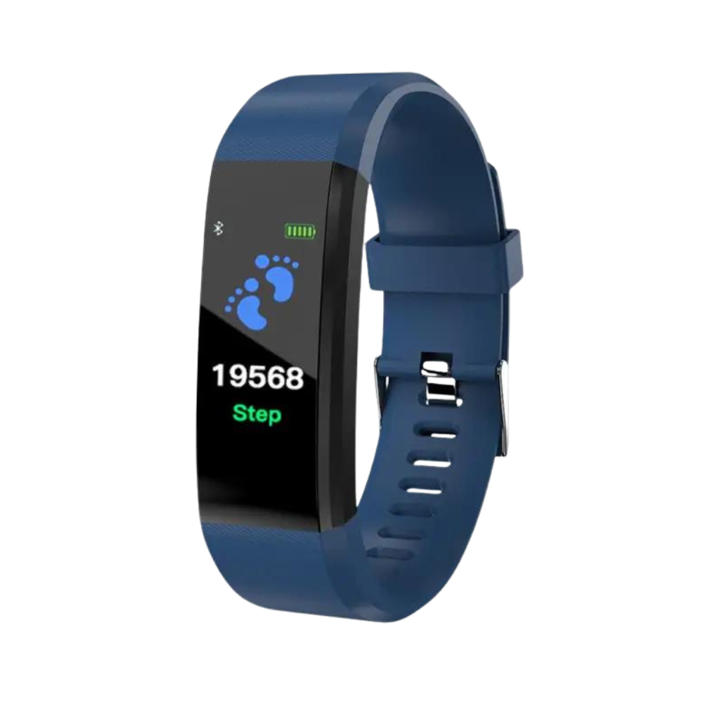 Reloj inteligente unisex para mayores, pantalla grande y botones fáciles. Monitorea salud y actividad diaria.