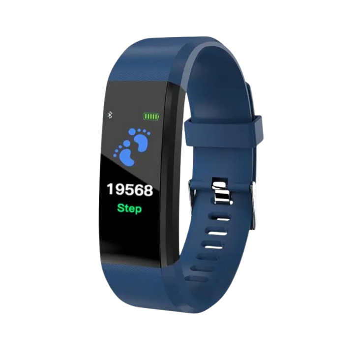 Reloj inteligente unisex para mayores, pantalla grande y botones fáciles. Monitorea salud y actividad diaria.