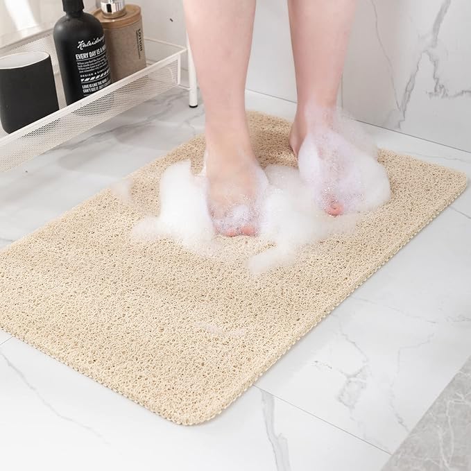 Alfombra de baño antideslizante y absorbente, ideal para seguridad y secado rápido en la ducha (40x60 cm).
