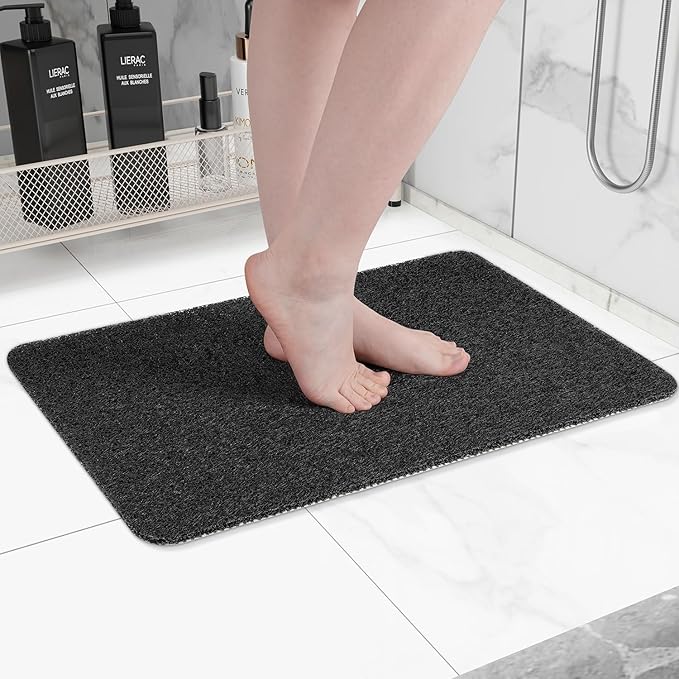Alfombra de baño decorativa, súper absorbente para un suelo seco y limpio. Accesorio esencial de hogar 40x60 cm.