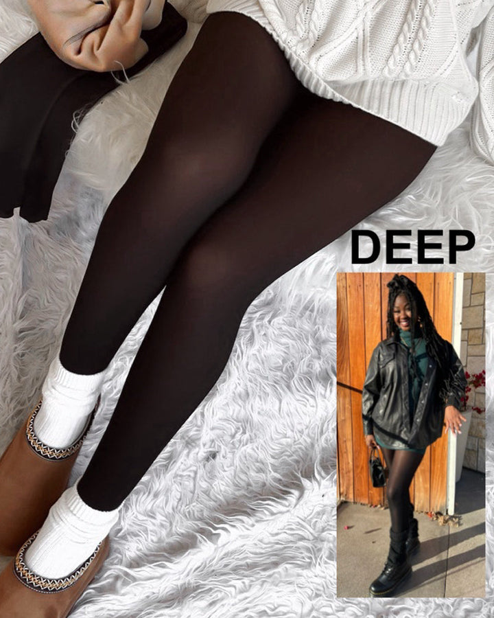Leggings de mujer, efecto translúcido, que moldean y ofrecen calor superior en invierno.