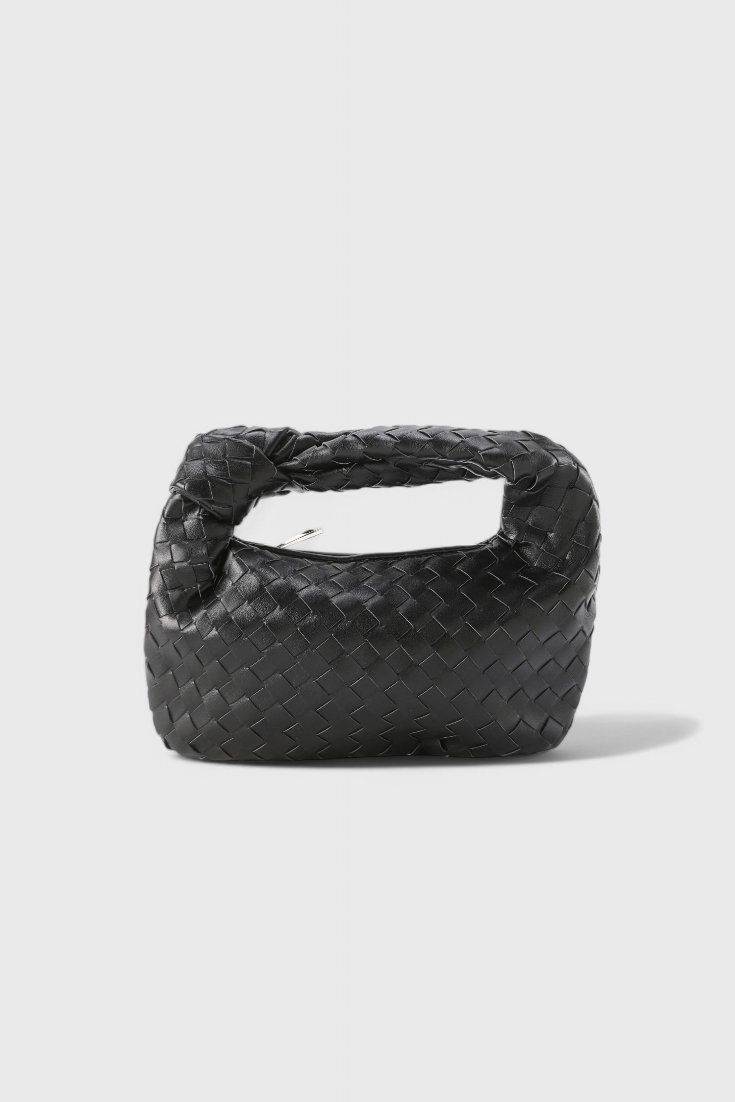 Bolso satchel mini mujer moderno, piel vegana tejida. Accesorio elegante y funcional, ideal para llevar lo esencial.