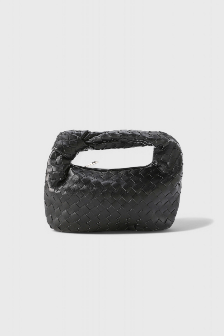 Bolso satchel mini mujer moderno, piel vegana tejida. Accesorio elegante y funcional, ideal para llevar lo esencial.