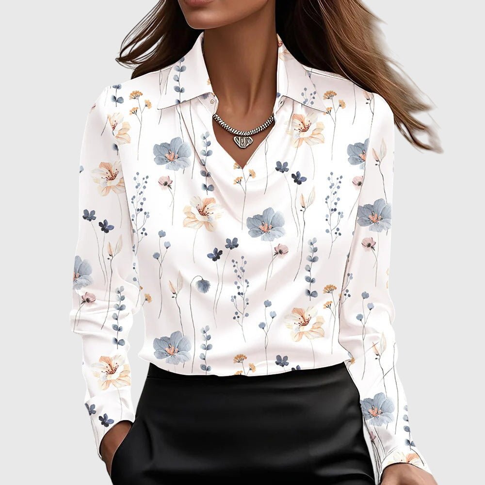 Blusa de mujer, manga larga. Moderna, elegante y sofisticada. Perfecta para un estilo femenino de moda.