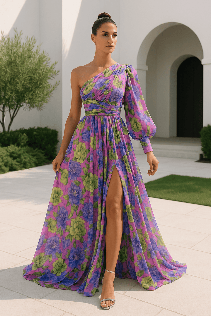 Vestido maxi de verano para mujer, elegante y fresco. Ideal para fiestas y eventos casuales.