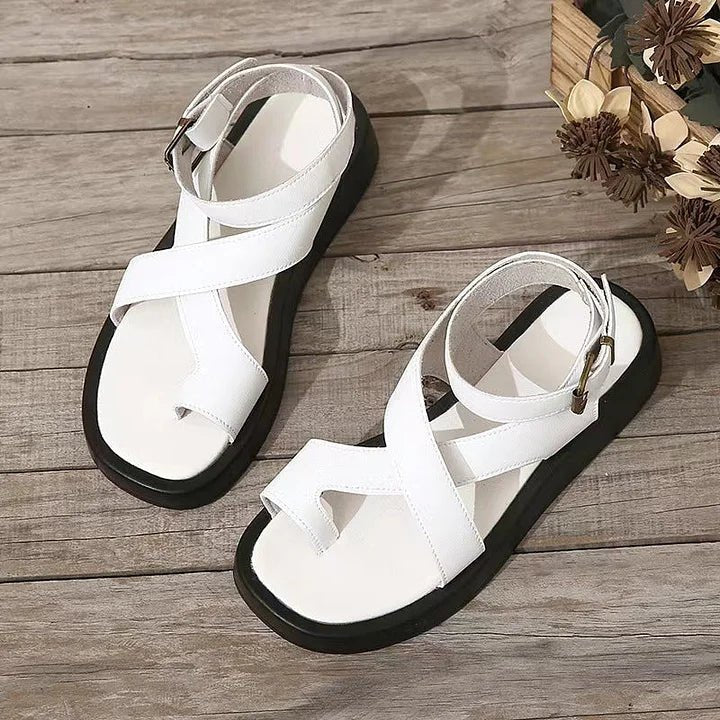Elegantes sandalias Sofia de plataforma para mujer. Estilo cruzado y abierto, moda de verano con comodidad garantizada.