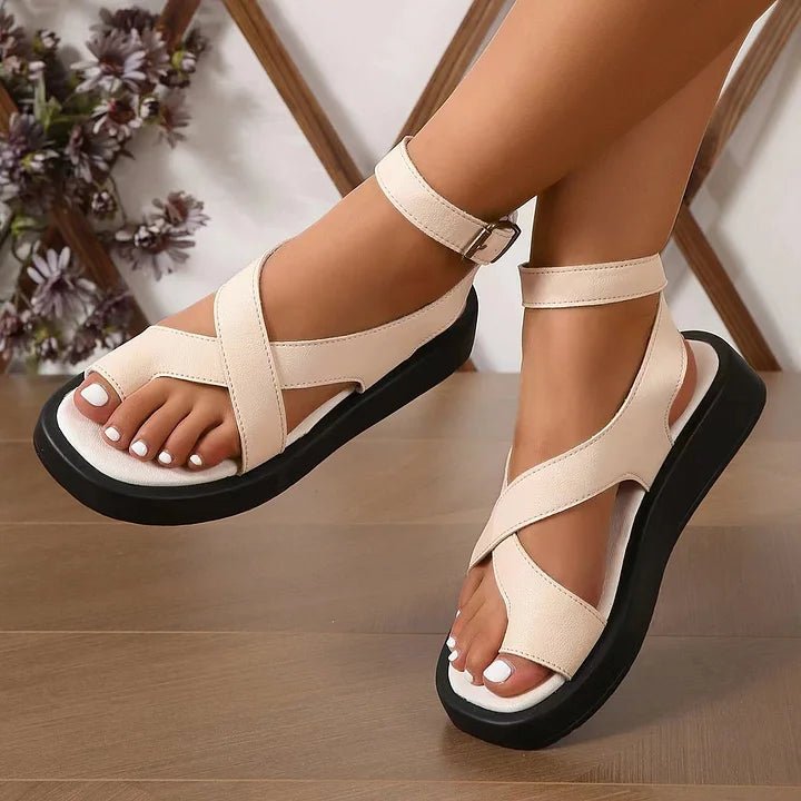 Calzado de plataforma Sofia, sandalias de mujer cómodas para el verano. Diseño abierto, ideales para la moda actual.