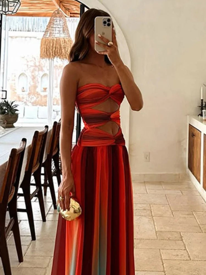 Vestido Solaria de verano, largo y con espalda descubierta. Comodidad y estilo bohemio para moda femenina.