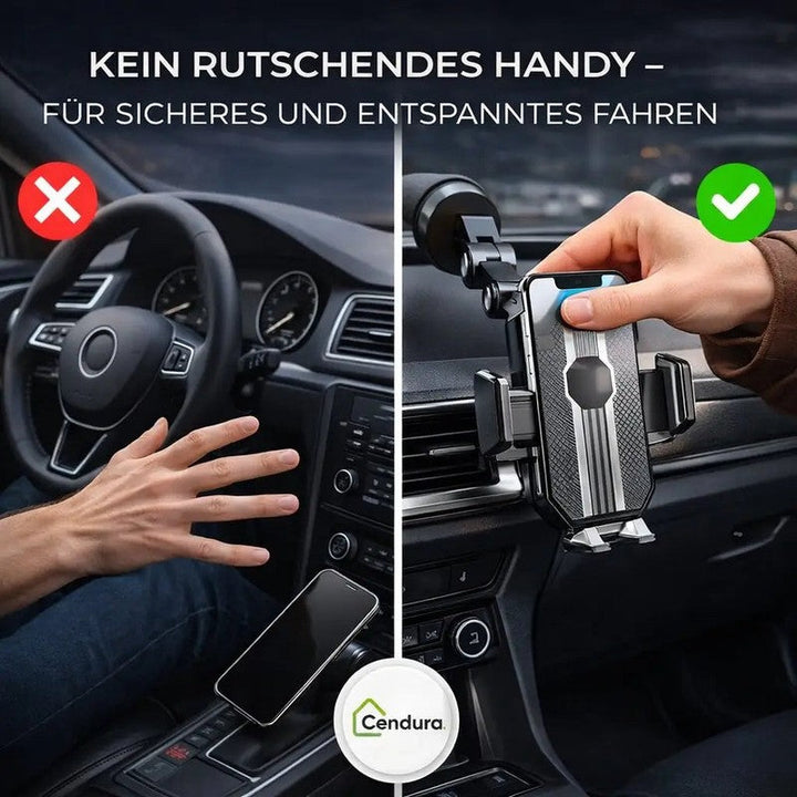 Montaje de teléfono móvil para coche, ventosa fuerte y ajustable 360°, ideal para navegación GPS.