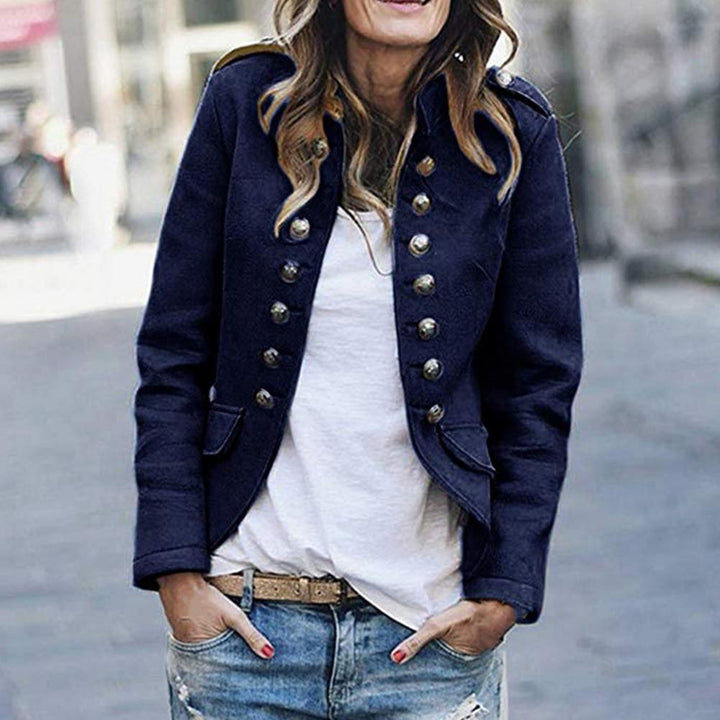 Prenda de mujer: Chaqueta con bolsillos, diseño elegante y casual. Perfecta para el día a día.