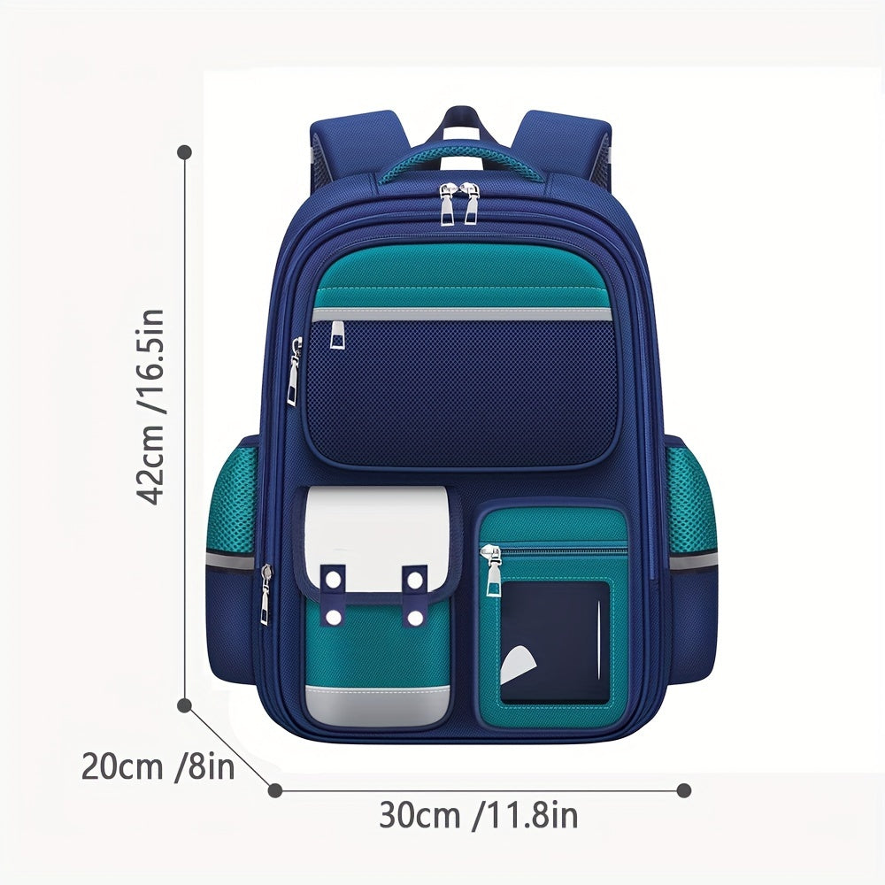 Mochila juvenil impermeable para escuela o viaje. Espaciosa, duradera y fácil de limpiar.