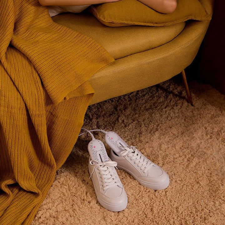 Secador de zapatos de 25W con luz UV para un secado rápido y desinfección efectiva.
