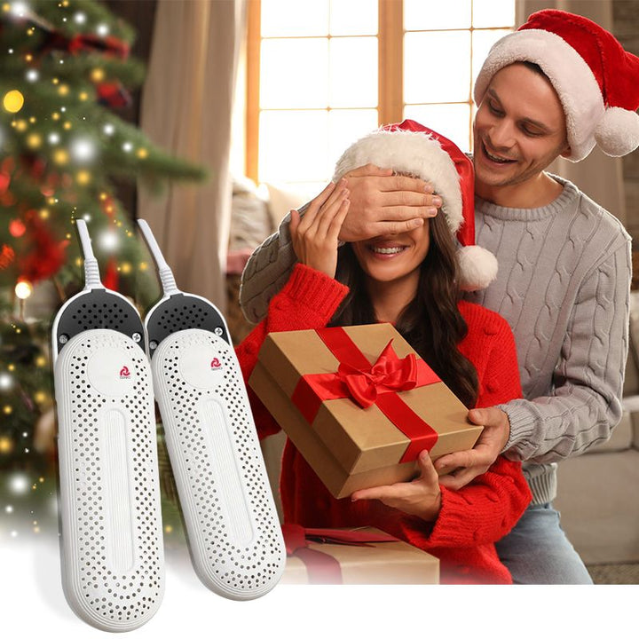 Secador de calzado con luz UV para desinfectar y eliminar bacterias de zapatillas y botas.