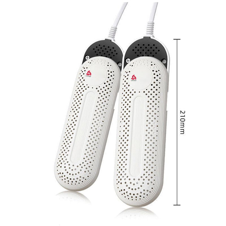 Secador de zapatos antibacteriano con luz UV de 25W para eliminar humedad y olores del calzado.