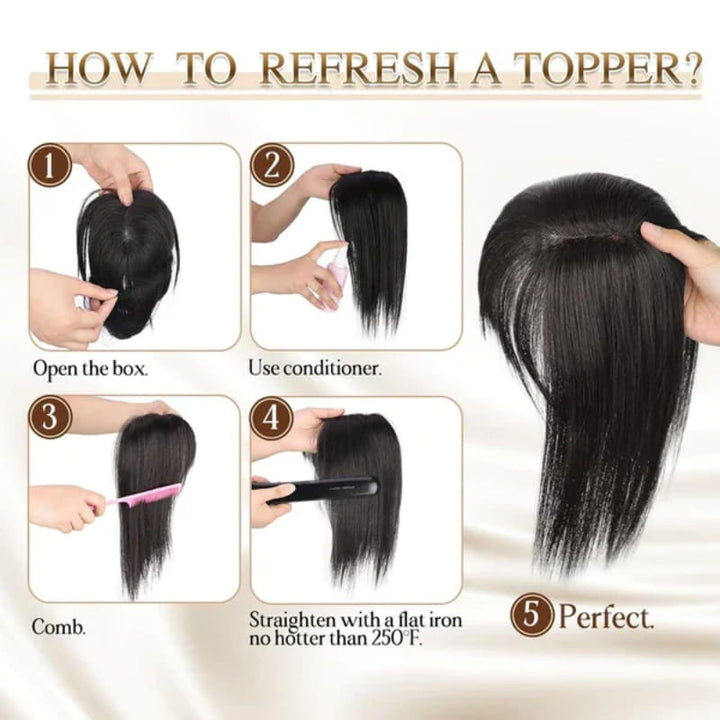 Fibra sintética de alta calidad en extensión de cabello con flequillo natural para mujeres, estilo duradero.