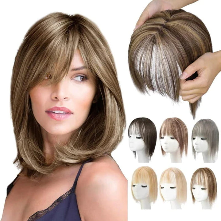 Añade volumen y estilo natural con esta extensión de cabello sintético para mujeres, fácil de usar.