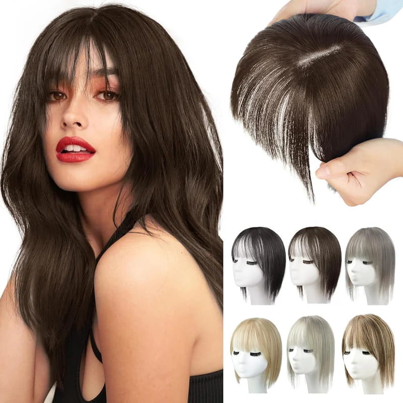 Extensiones de cabello sintético natural para mujeres, tacto suave y estilo realista.