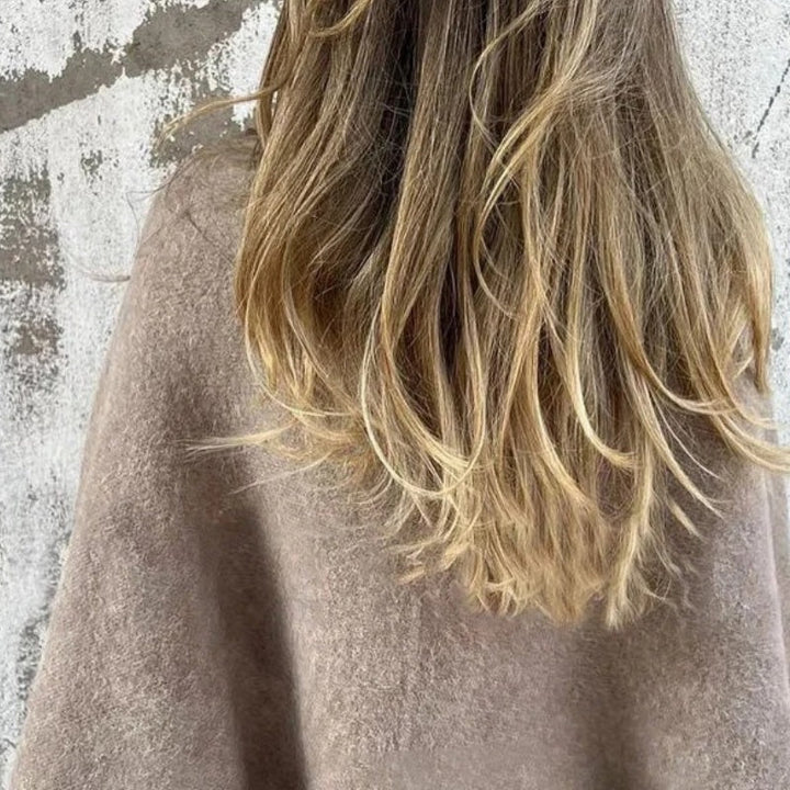 Cárdigan largo de mujer con bolsillos, abrigo casual para invierno. Aporta confort y estilo.
