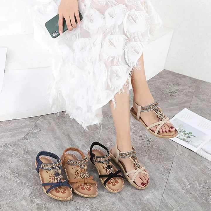 Sandalias bohemias de mujer para verano, cómodas y elegantes, perfectas para caminar todo el día con estilo.