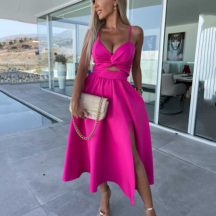 Vestido corto de verano ligero para mujer, estilo elegante y fresco.
