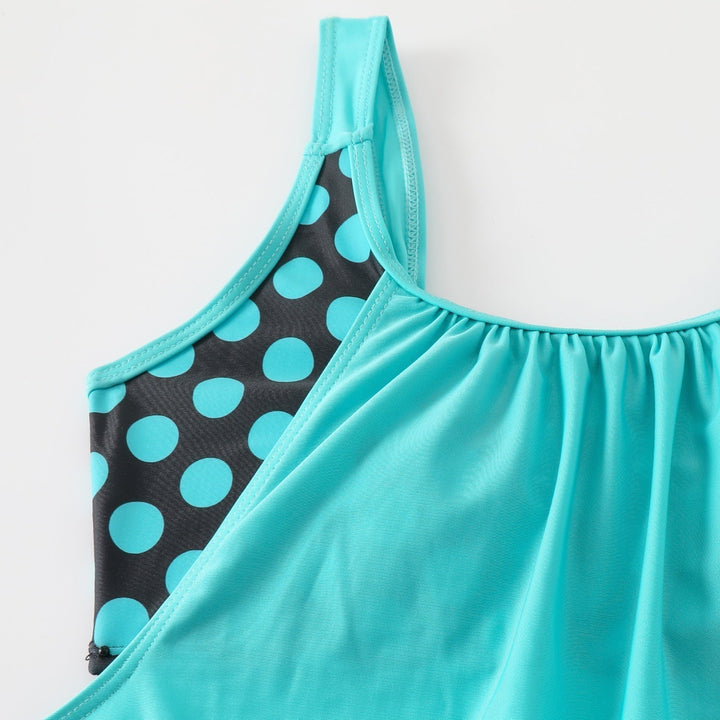 Bikini de playa para mujer, lunares, cintura alta, estilo retro y veraniego para el sol.