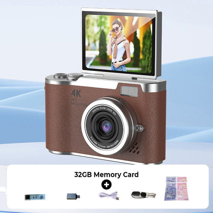 Mejora tu contenido con esta cámara digital 4K para vlogging y fotografía HD.