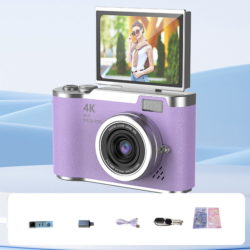 Cámara fotográfica digital 4K HD para imágenes nítidas y detalladas.