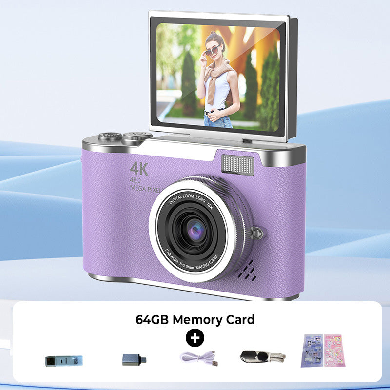 Crea videos asombrosos con esta cámara digital 4K para vlogging.