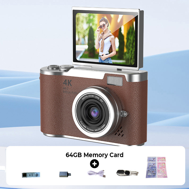 Cámara digital 4K para fotos y videos HD, con todas las funciones que necesitas.